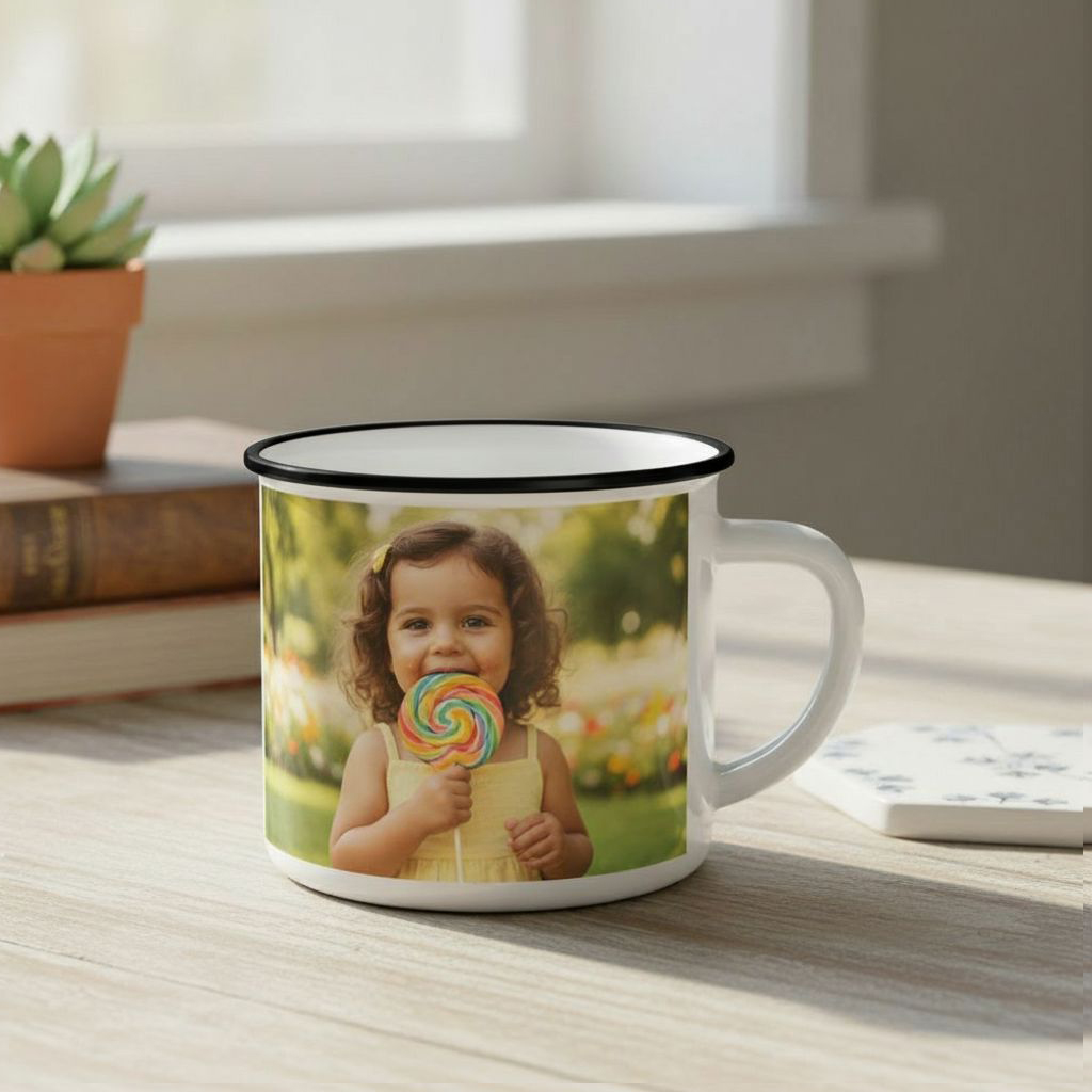 Fényképes Bögre - Zománcozott kerámia - 3dl