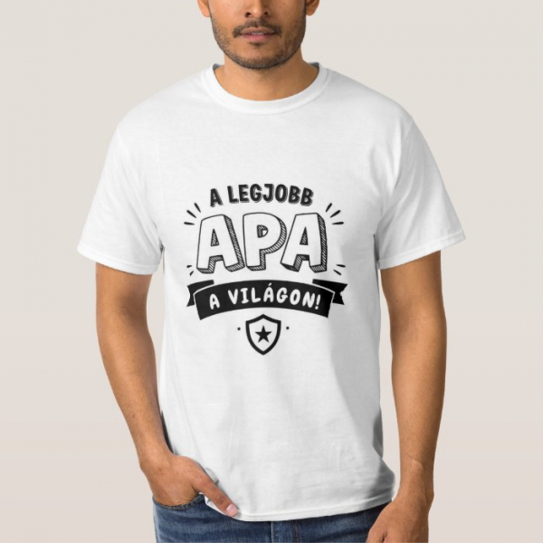 Egyedi fényképes póló - Legjobb Apa