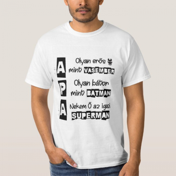 Egyedi fényképes póló - Szuper Apa