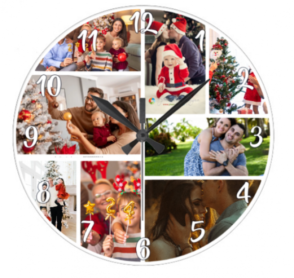 Egyedi fényképes óra - Karácsonyi varázs