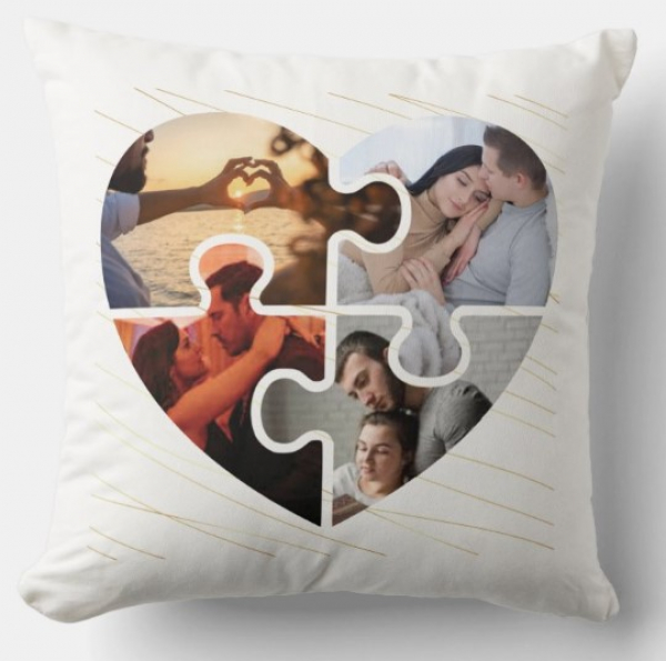 Egyedi fényképes párna - Valentin - V07