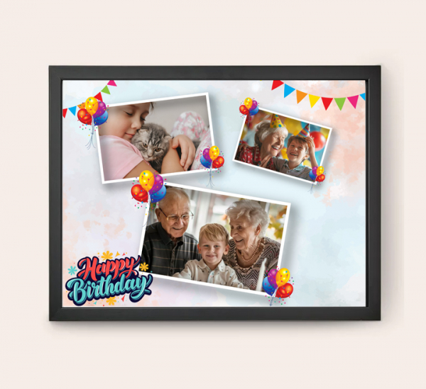 Egyedi kollázs készítés - 30x40  - Születésnap