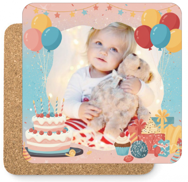 Fényképes Poháralátét - Születésnap - Party 02