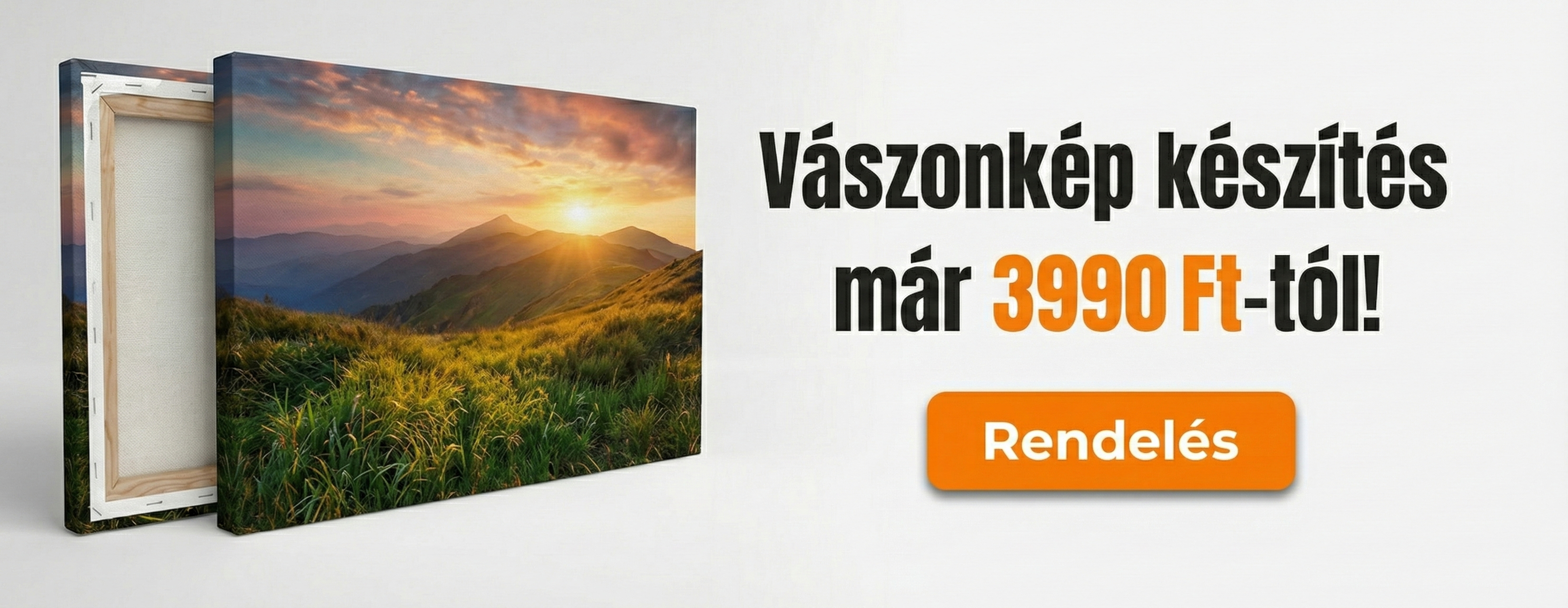 Egyedi vászonkép készítés saját fényképből – prémium minőségű fotóvászon