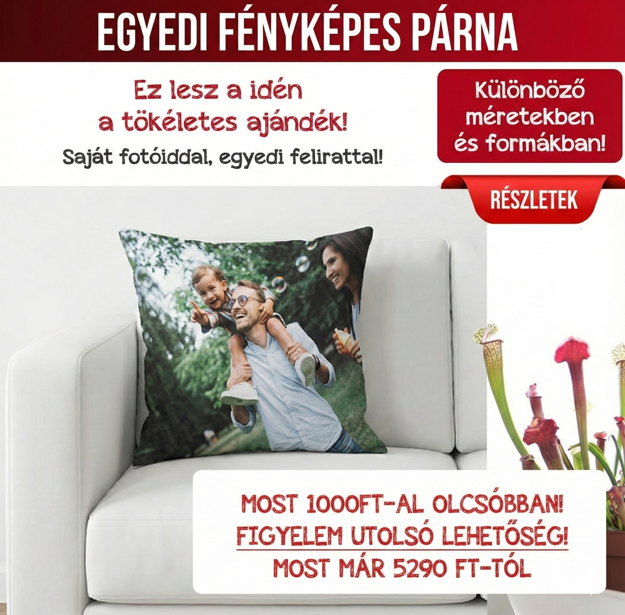 Fényképes párna