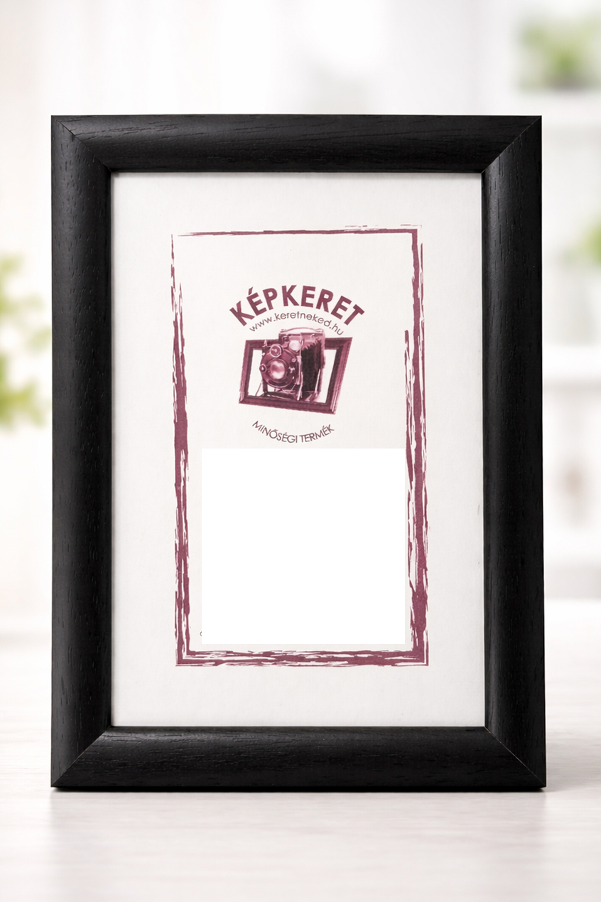 21x30-as fa képkeret üvegezett