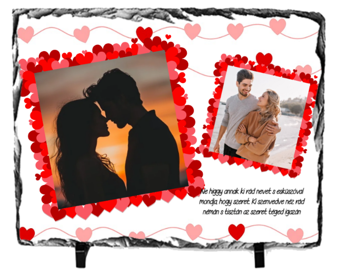 Fényképes Fotókő (15x21)  -  Valentin - L02