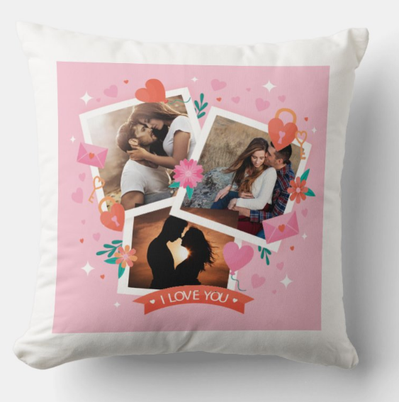 Egyedi fényképes párna - Valentin - V03