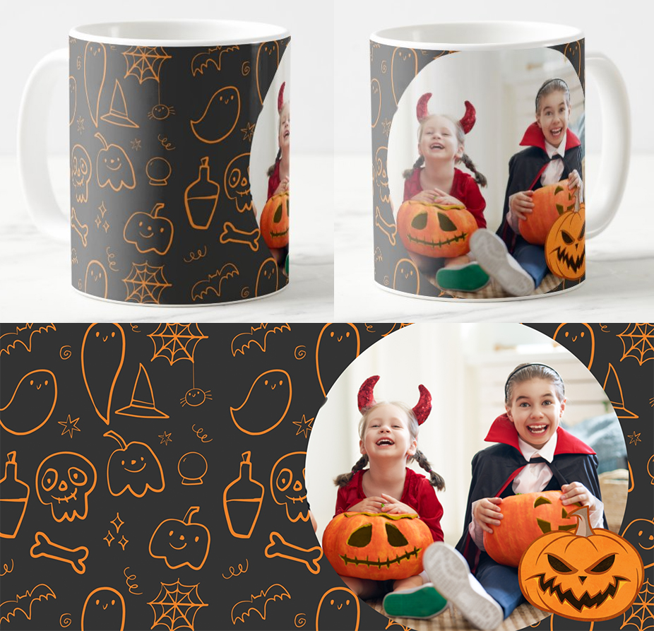 Egyedi fényképes Bögre - Halloween - H02