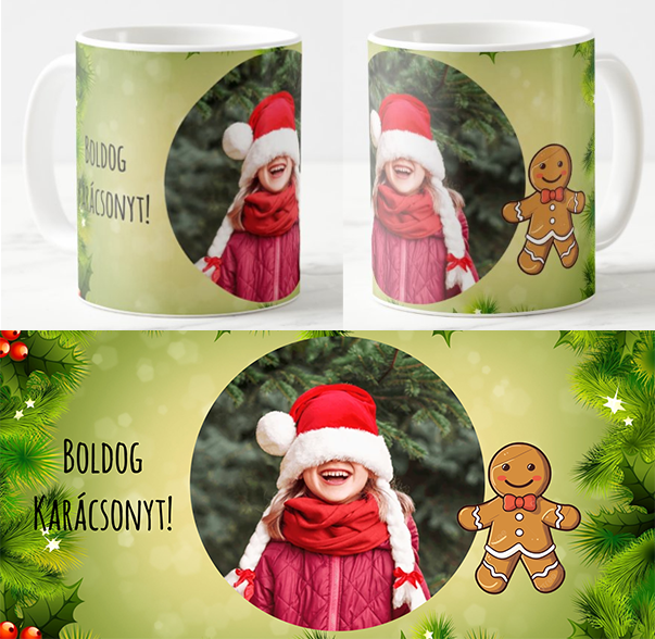 Egyedi fényképes Bögre - Karácsony - K05