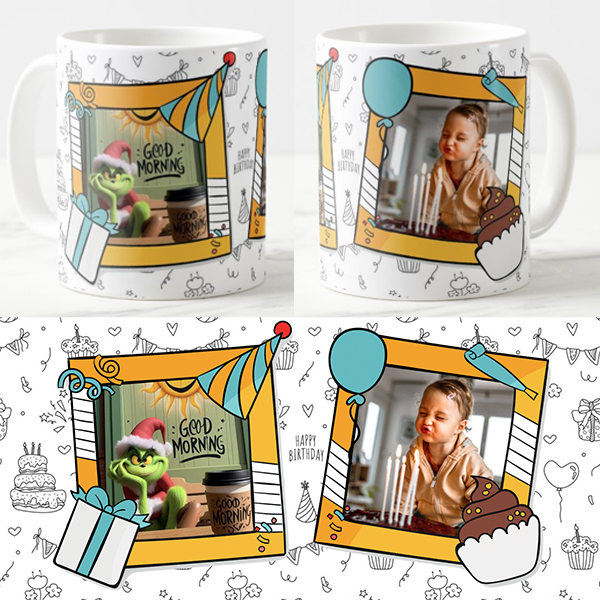 Egyedi fényképes Bögre - Születésnap - HBD