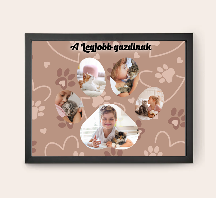 Egyedi kollázs készítés - 30x40  - Legjobb gazdi
