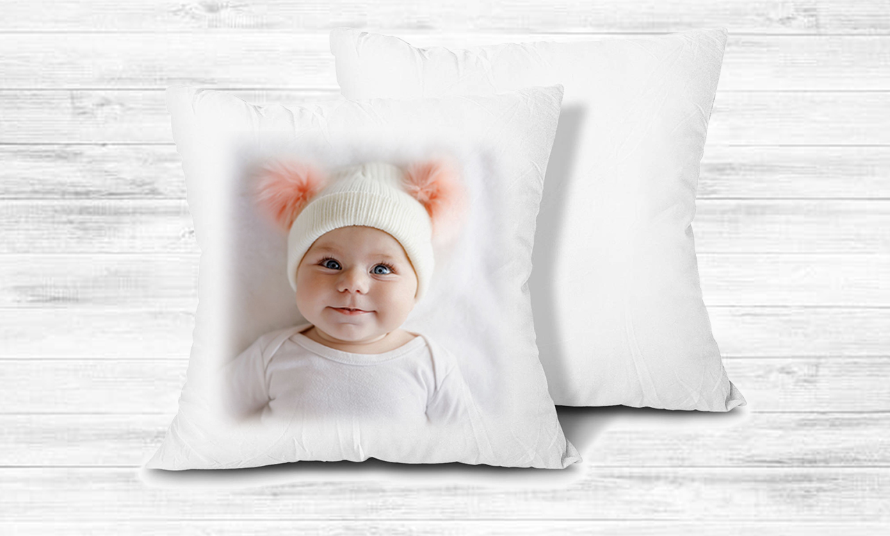 Fényképes Párna - 40x40 - Fehér