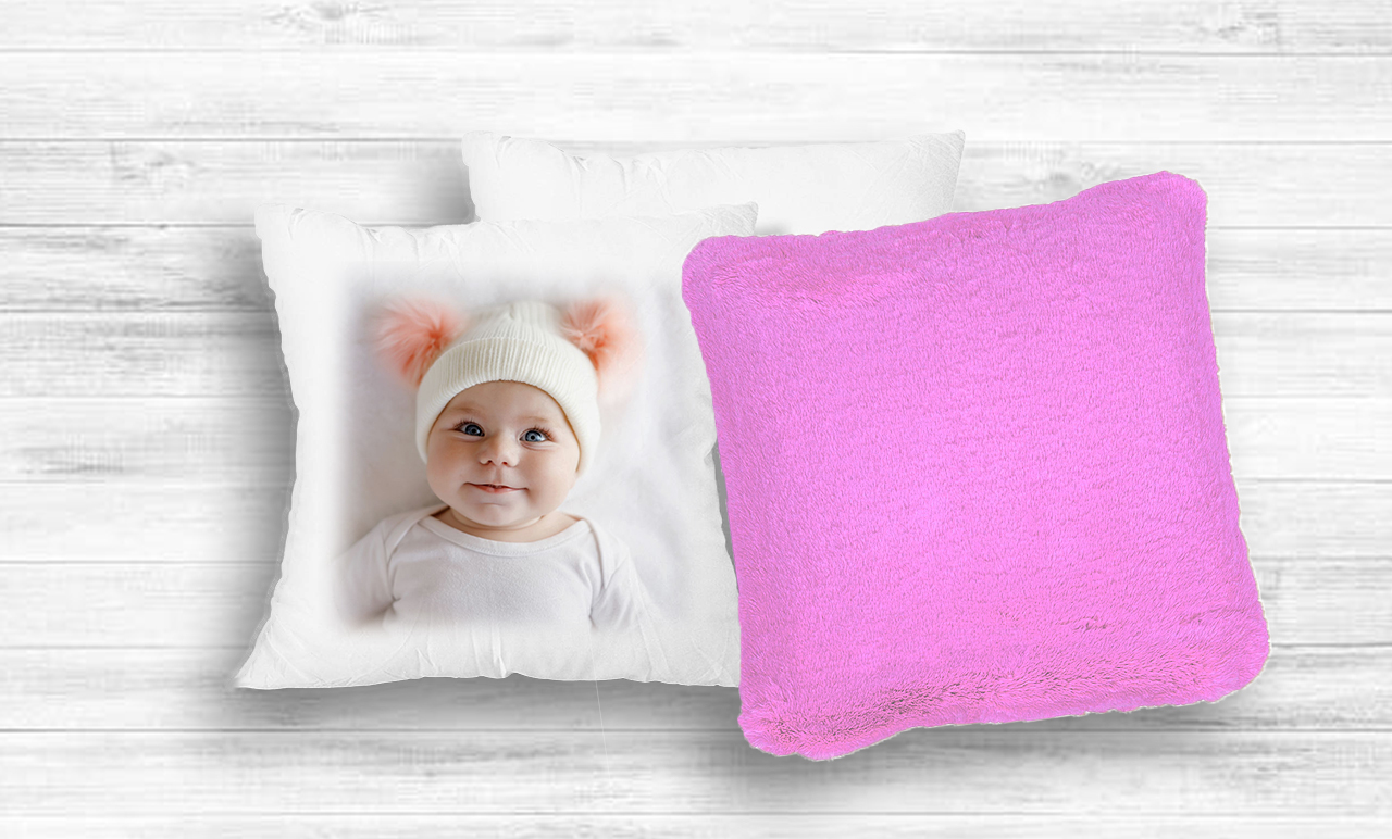 Fényképes Párna - 40x40 - Rózsaszin