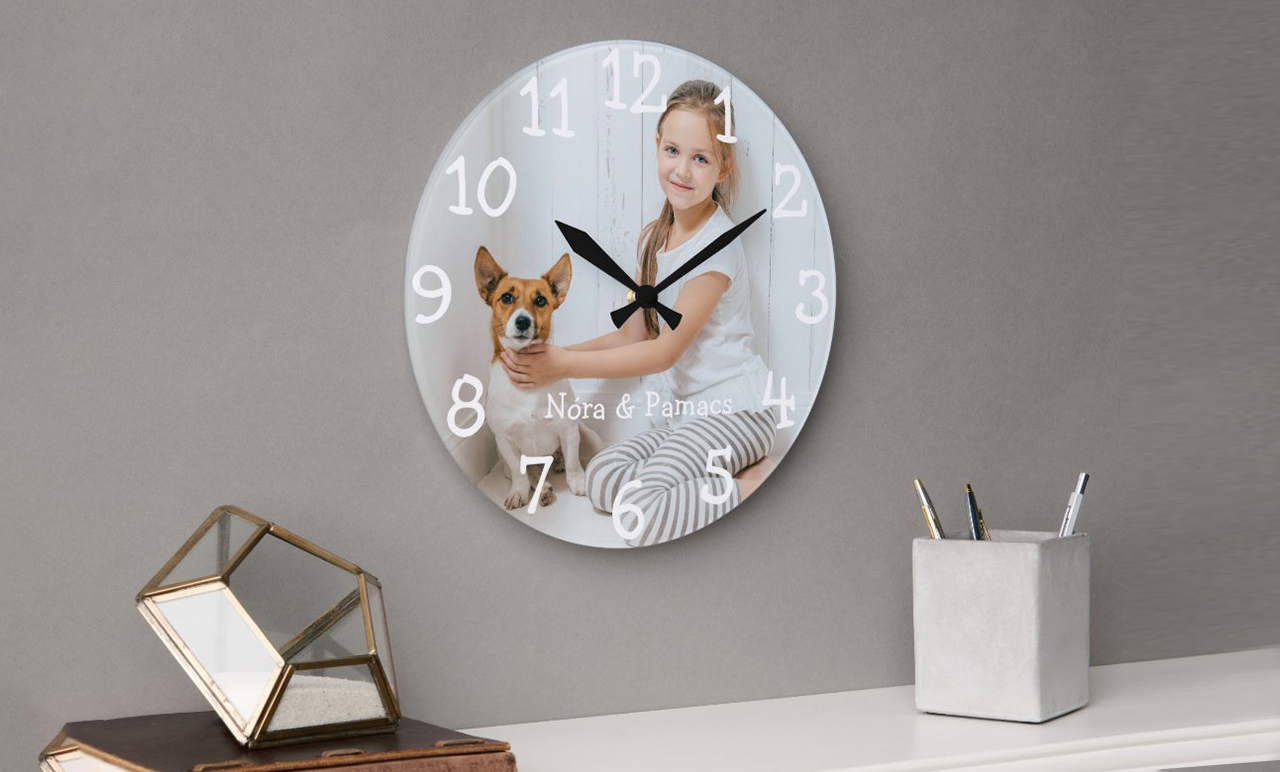 Fényképes óra - 20 cm