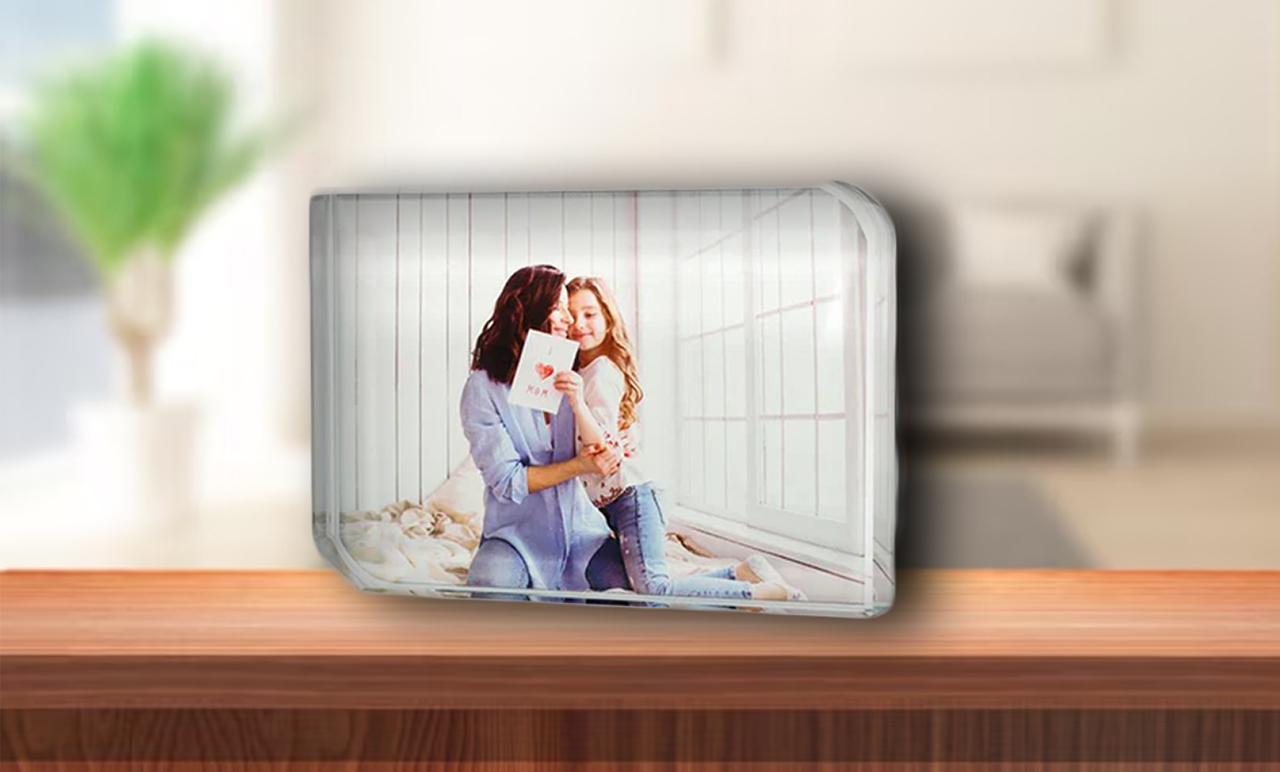 Fényképes fotókristály - 8x6 cm