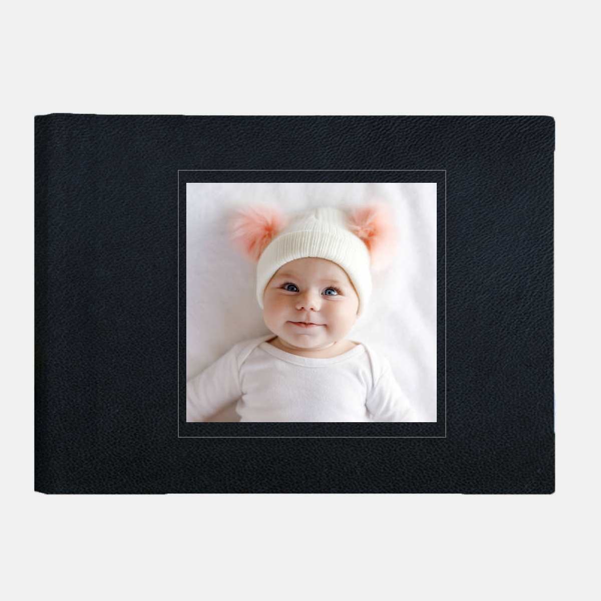 Egyedi fotókönyv 30x20cm - fekete szövet