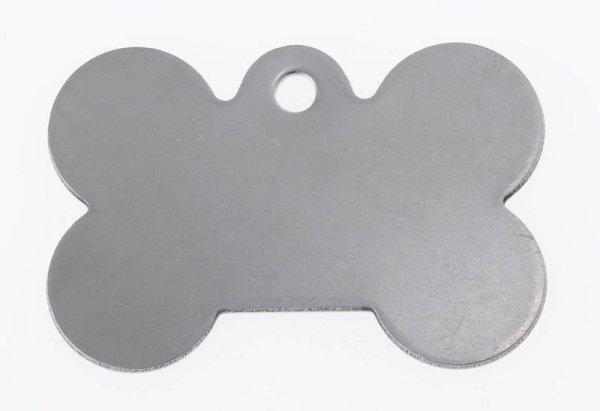 Gravírozható fém kutyabiléta csont formájú