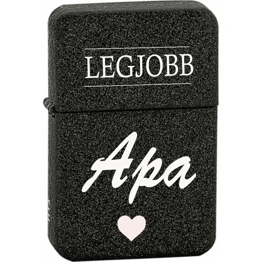 Gravírozott Zippo jellegű öngyújtó