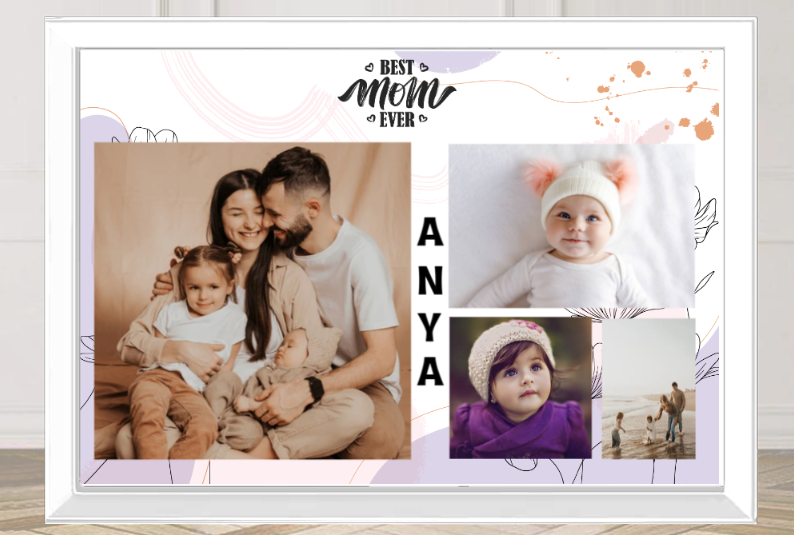 Montázs kerettel - 20x30 - (Fehér)