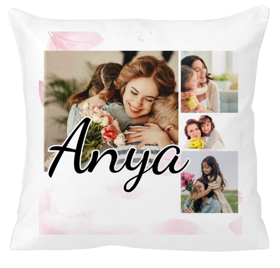 Egyedi fényképes párna - Anyáknapja -  Anya felirat