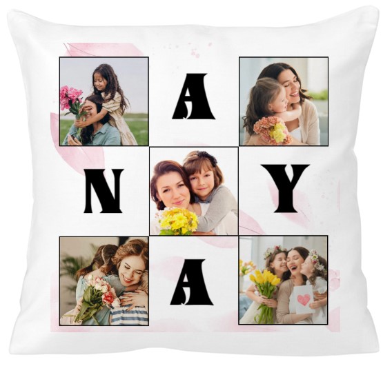 Egyedi fényképes párna - Anyáknapja -  Anya montázs