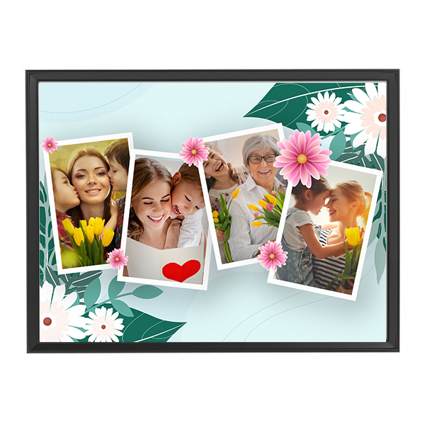 Egyedi kollázs készítés - Anyák napja - Virágkavalkád (30x40)