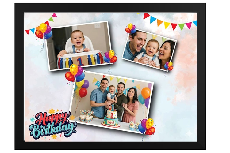 Egyedi kollázs készítés - Születésnap -  Legjobb pillanatok