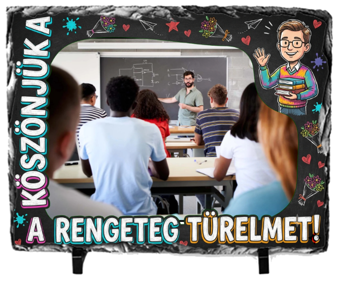 Fényképes Fotókő (15x21)  -  Pedagógusnap - Köszönjük