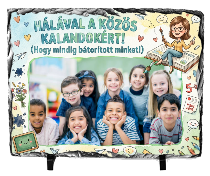 Fényképes Fotókő (15x21)  -  Pedagógusnap - Hála