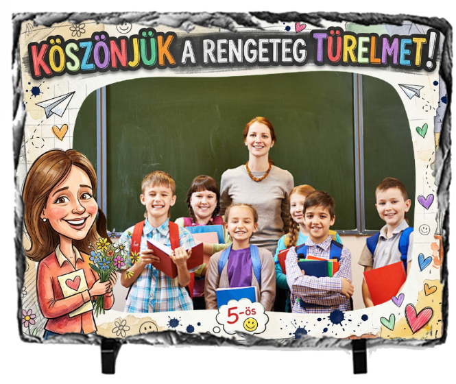Fényképes Fotókő (15x21)  -  Pedagógusnap - Köszönjük 02