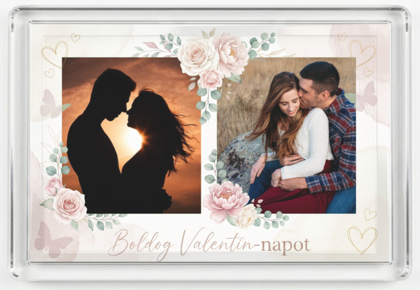Fényképes hűtőmágnes - Valentin - V5