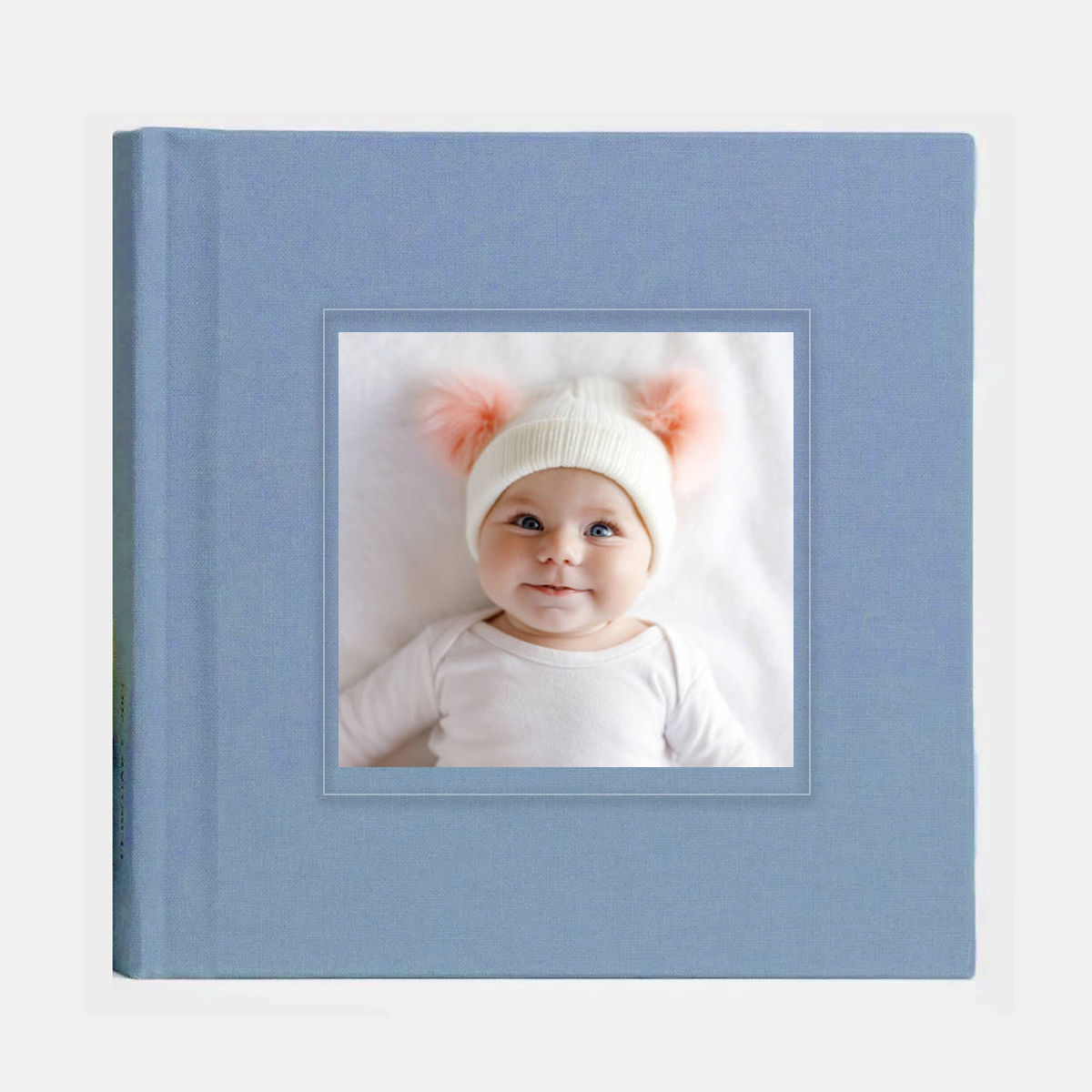 Egyedi fotókönyv 20x20 - Kék szövet