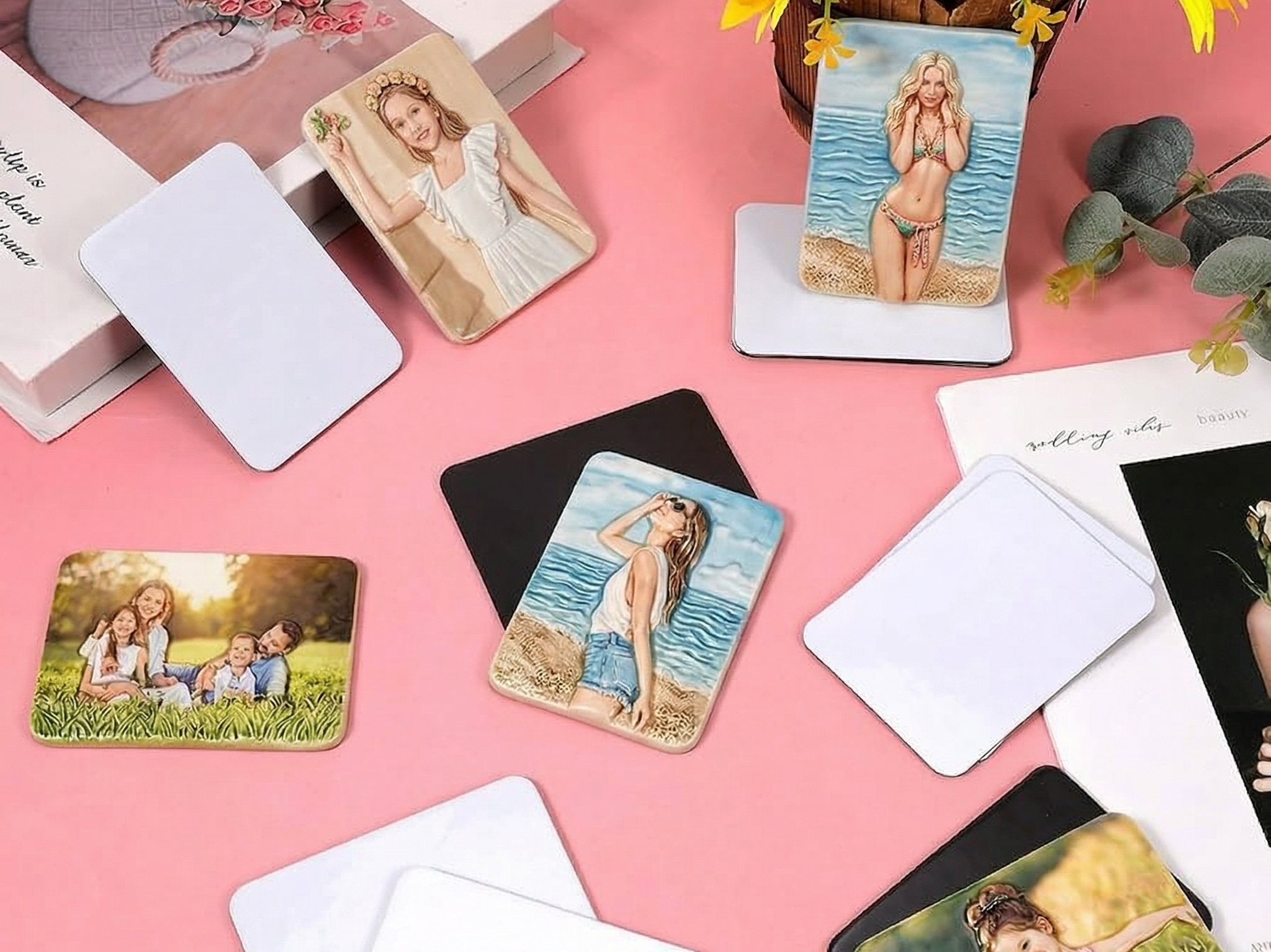 Hűtőmágnes kerámia téglalap