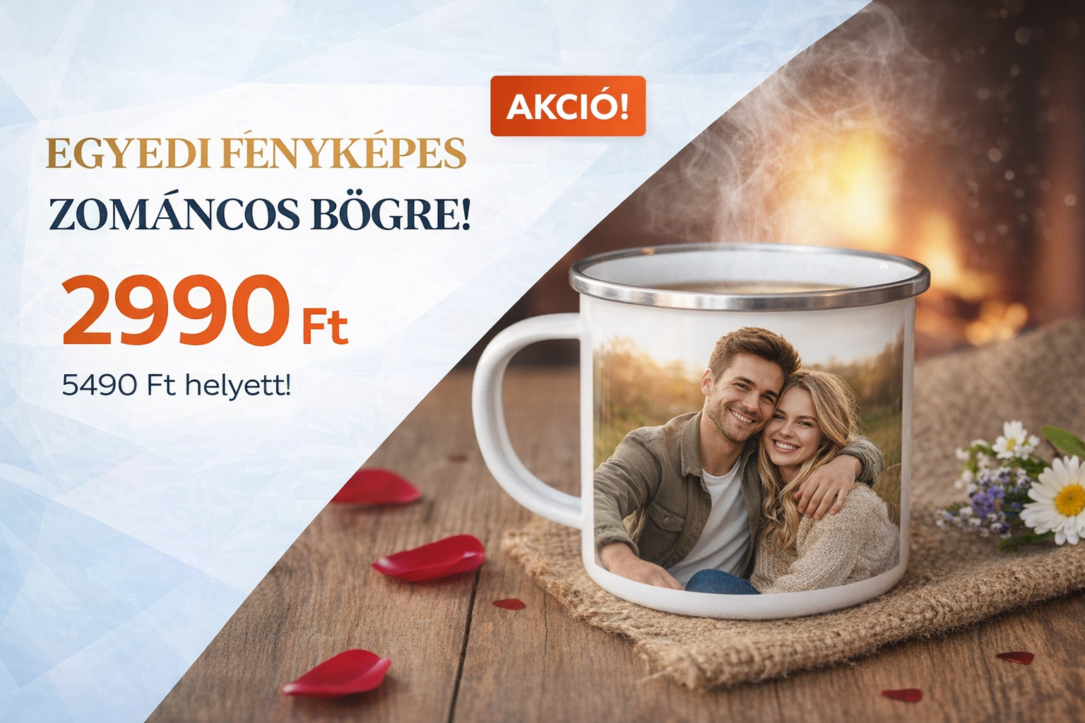 zománcos bögre akció